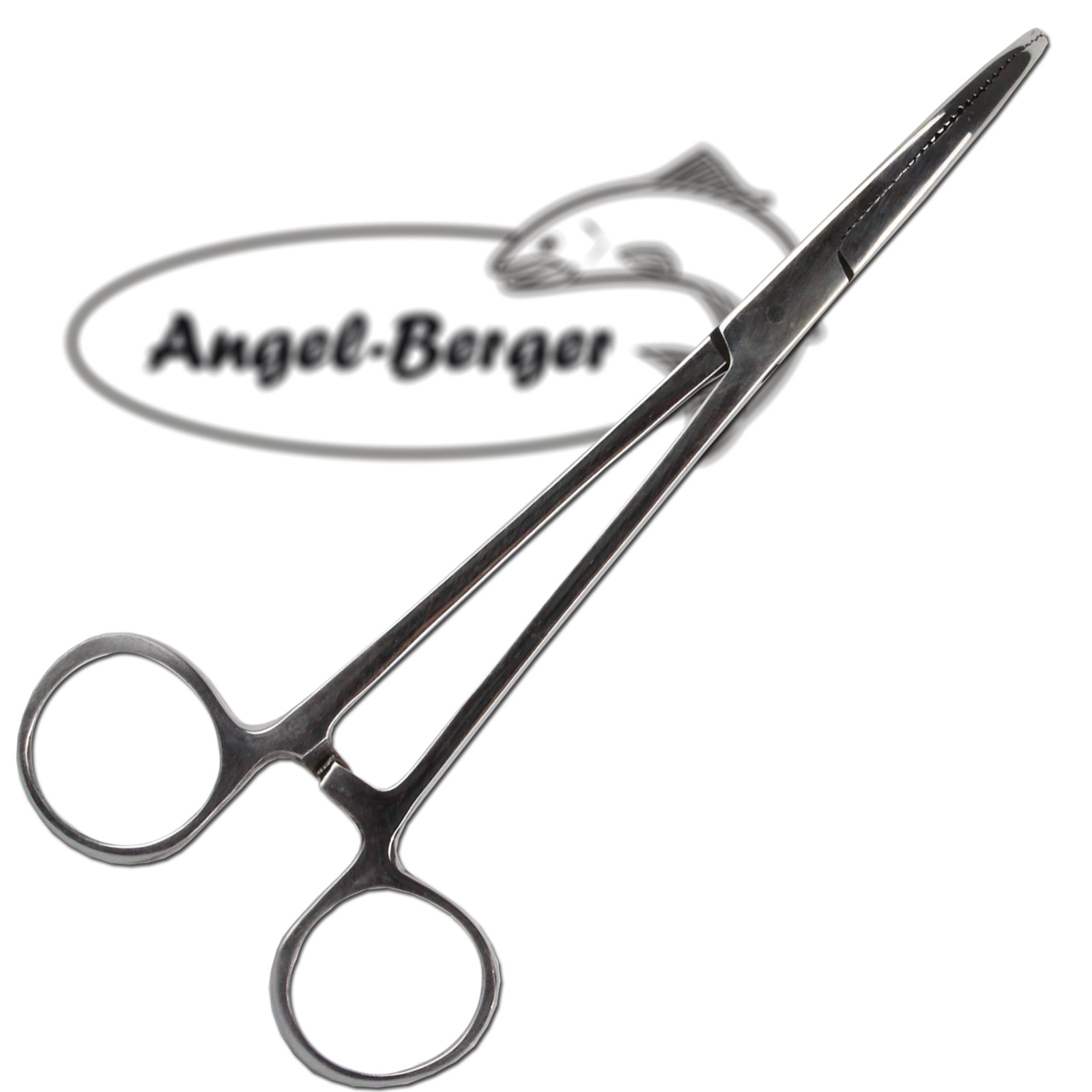 Angel Berger Hakenklemme gebogen 15cm