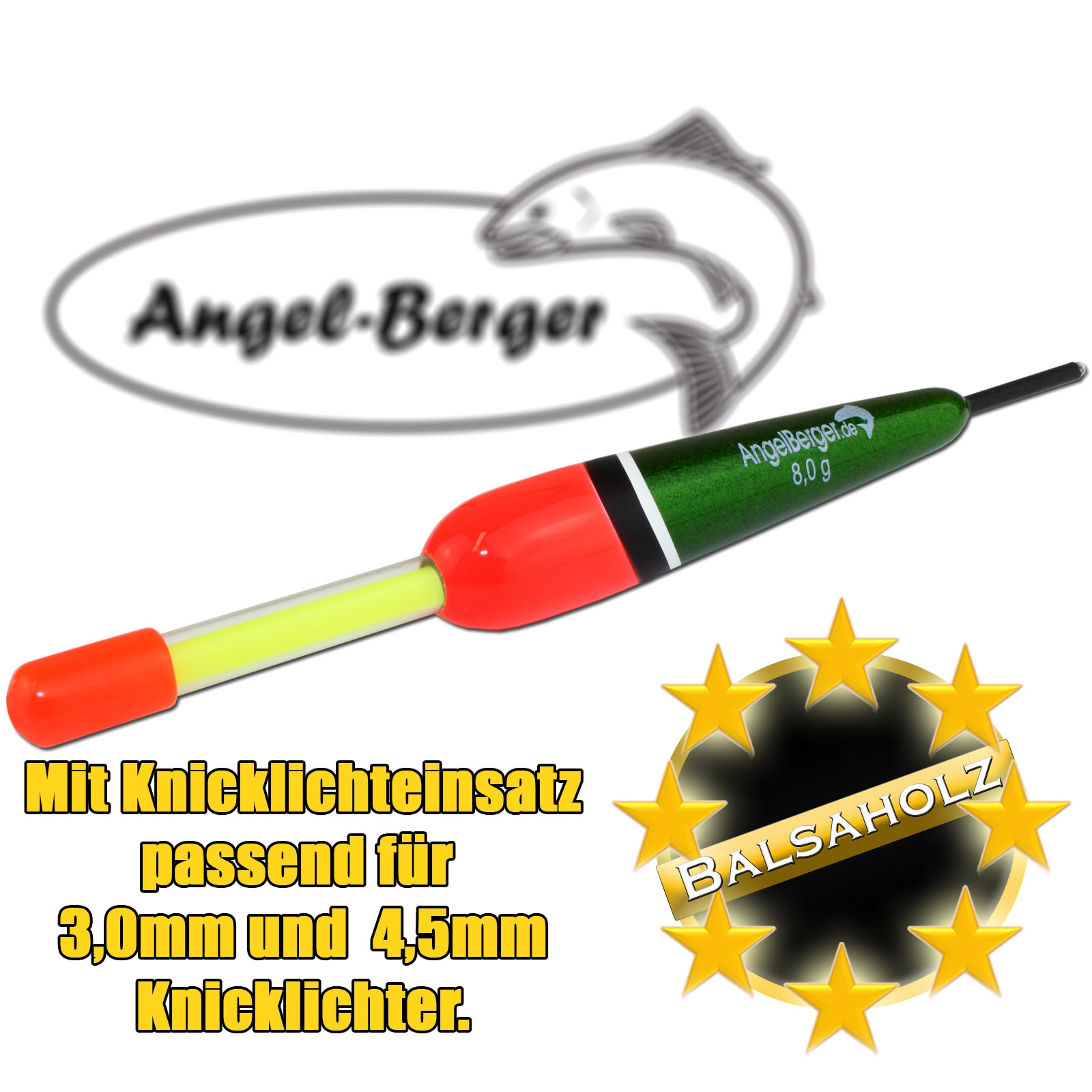 Angel Berger Balsaholz Knicklichtpose 1