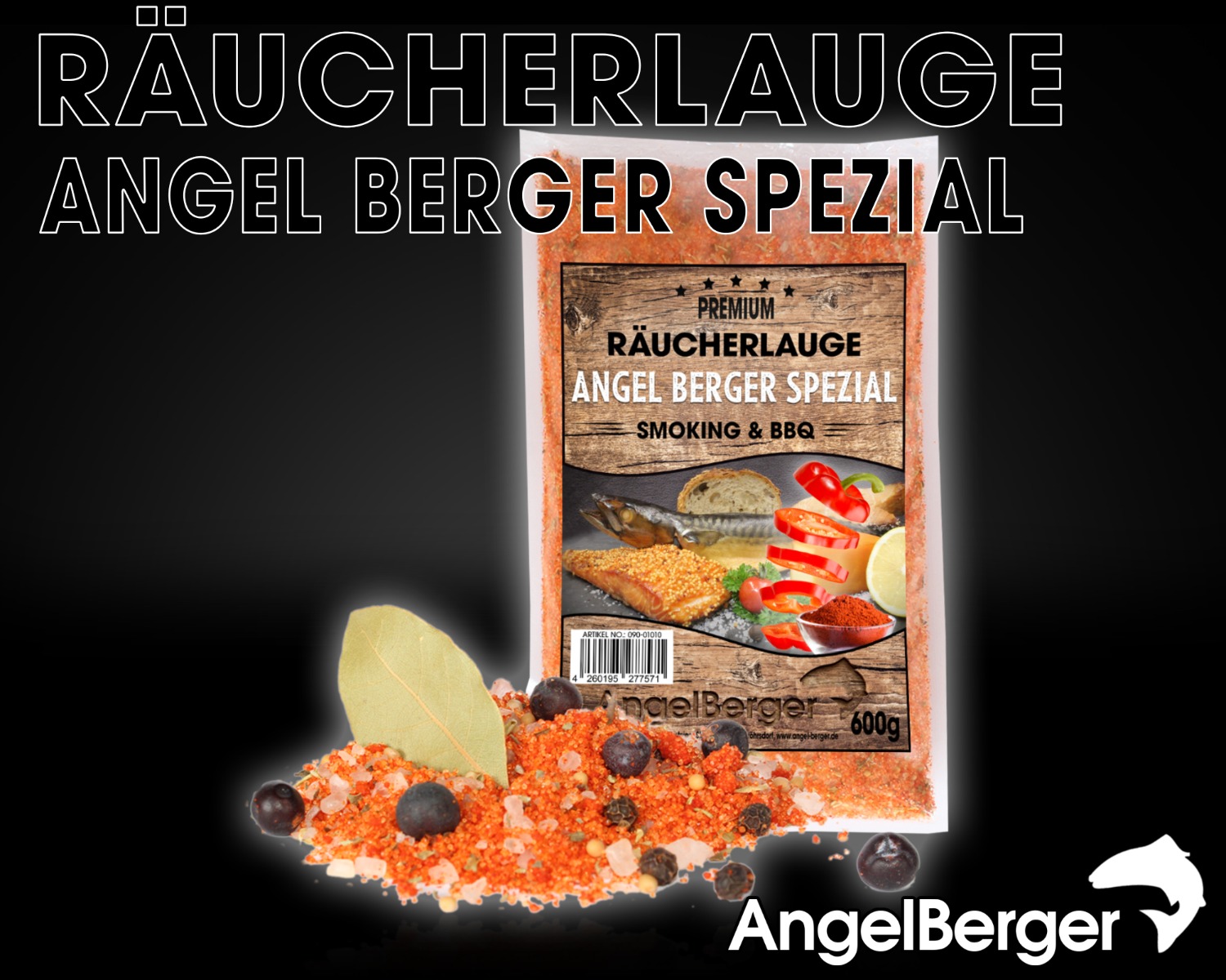 Angel Berger Räucherlauge Angel Berger Spezial 600g Räucherlake Fisch Räuchern Räuchergewürz Smoker Fischgewürz