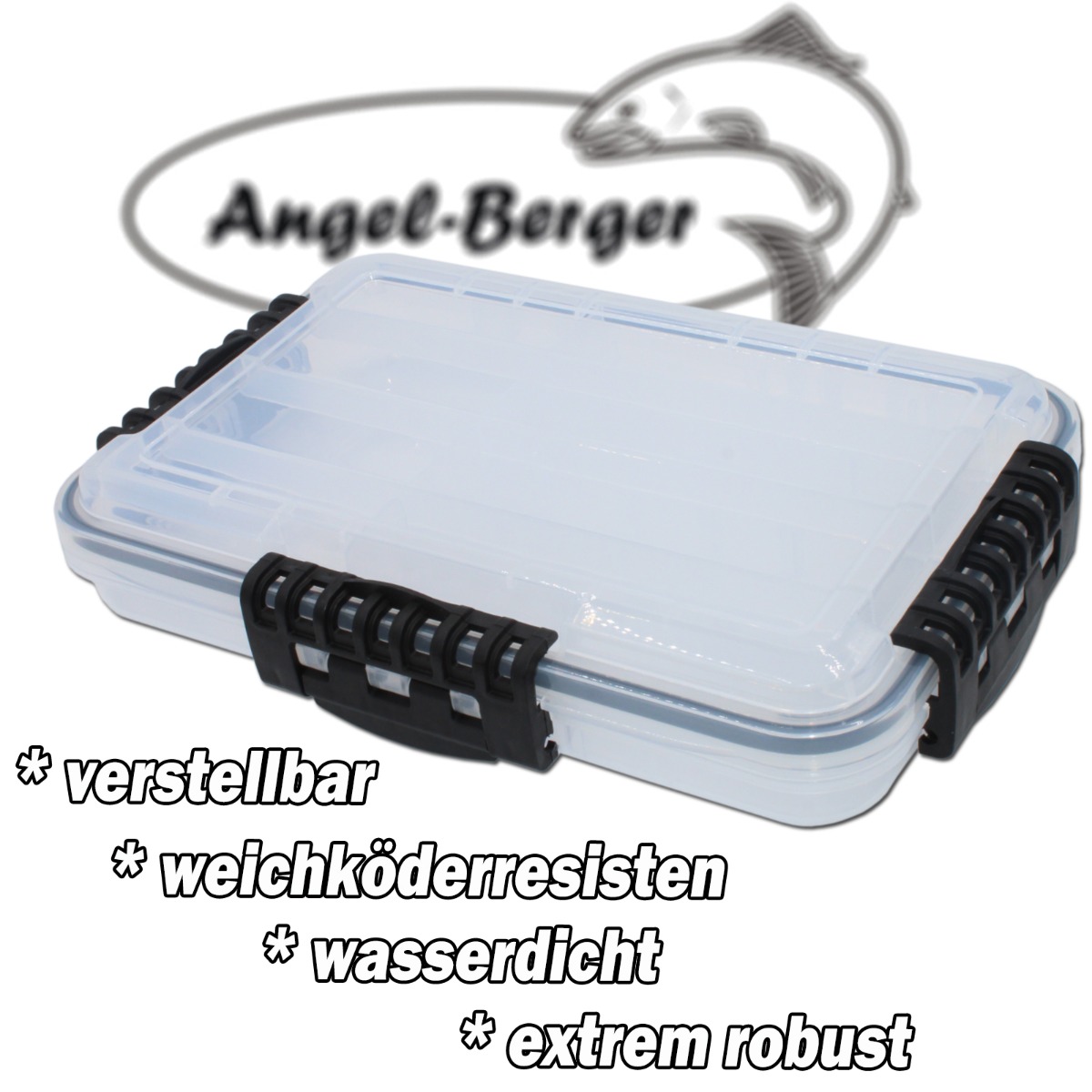 Angel Berger Waterproof Tackle Box Zubehörbox wasserdicht Köderbox Angelbox