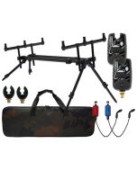 Angel Berger Luxus Rod Pod Set mit Tasche Bissanzeiger Rutenauflagen