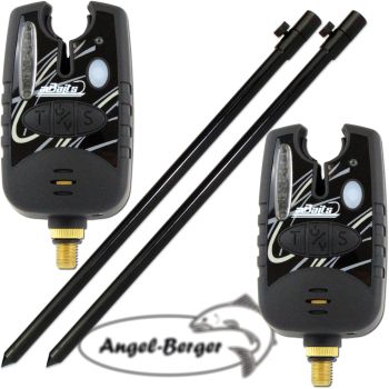 2x Angel Berger Elektronische Bissanzeiger mit Tele Erdspeer