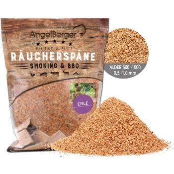 Angel Berger Räuchermehl Erle 500g Räucherspäne
