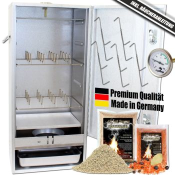 Angel Berger Premium Räucherofen mit Gasheizung 2500W Räucherschrank Smoker