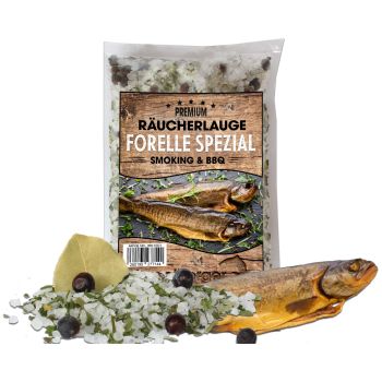 Angel Berger Räucherlauge Forelle Spezial 600g Räucherlake Fisch Räuchern Räuchergewürz Smoker Fischgewürz