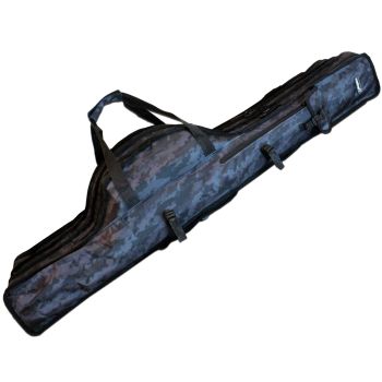Angel Berger Rutentasche Camo mit 3 Fächern Rutenfutteral Rod Bag Angelrutentasche Rod Case Angeltasche für Angelruten