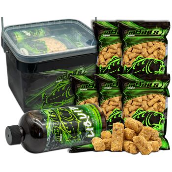 Magic Baits Sweet Corn Pellets 5kg mit CSL Liquid und 10l Eimer