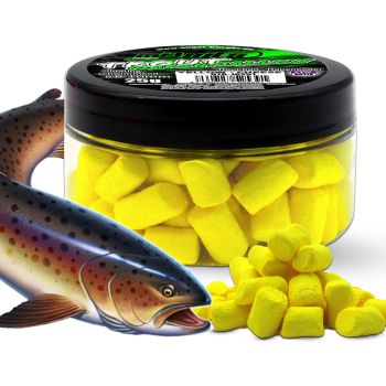 Magic Baits Trout Marshmallow Forellenköder schwimmend Forellenteig Angelköder Forelle Trout Bait-Cheese / Yellow