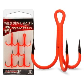 Wild Devil Baits UV Treble Hooks Raptor X Drilling UVO Raubfischhaken Fishing Hook