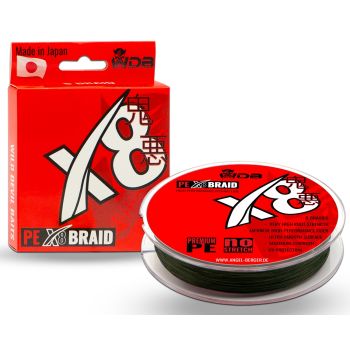 Wild Devil Baits X8 Braid Dark Green Japan PE 8-fach rund geflochtene Angelschnur Braided Fishing Line