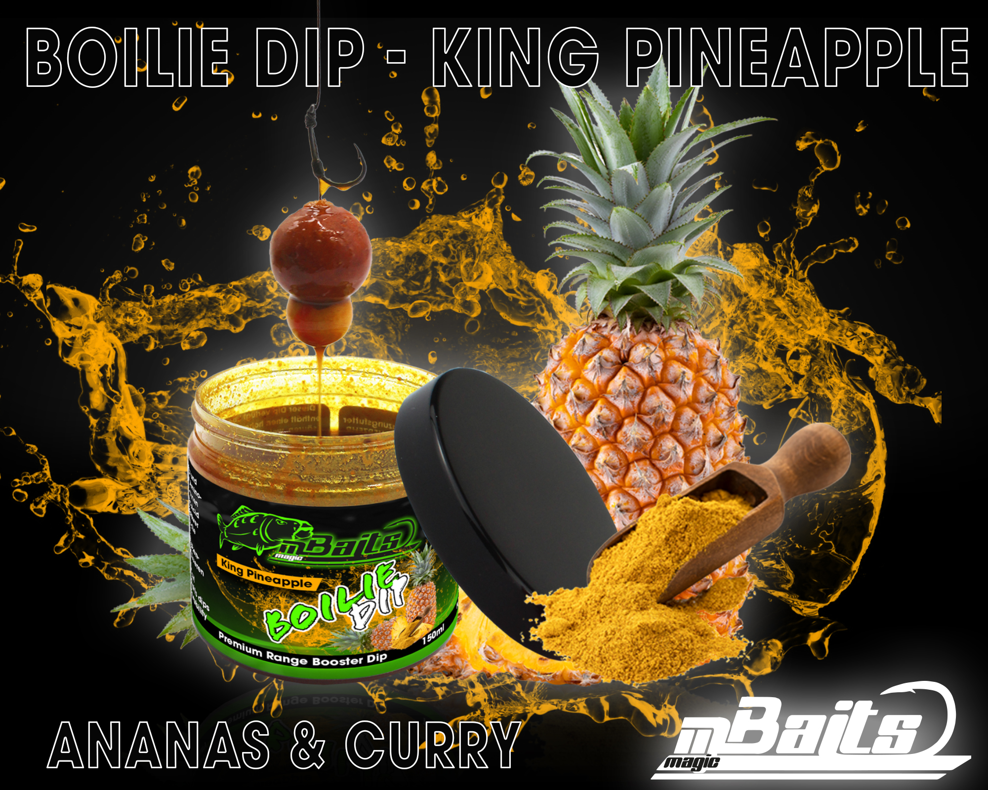 Magic Baits Boilie Dip King Pineapple Premium Range Dip Köderdip Aroma Bait Booster