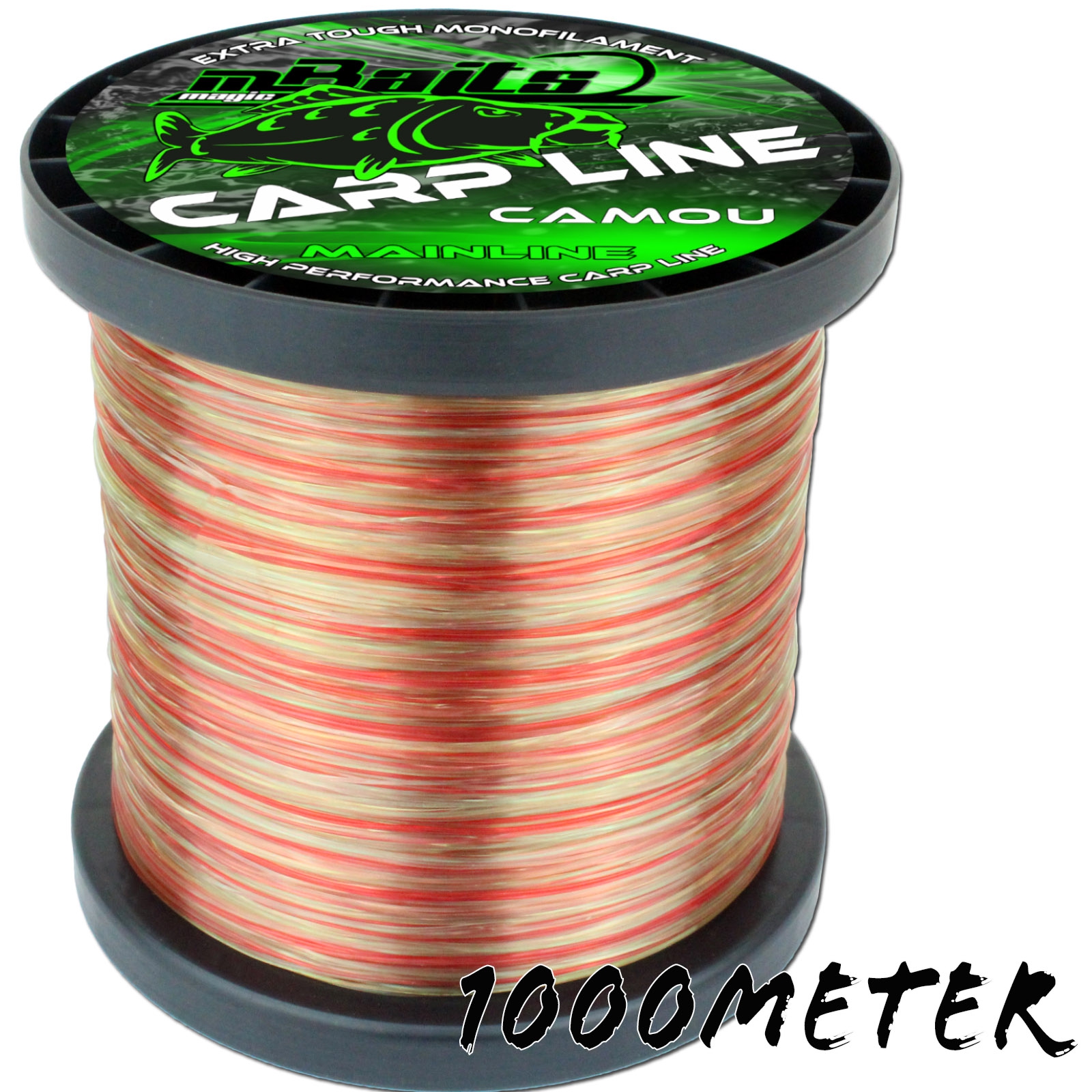 Magic Baits Carp Line Camou 1000m Mainline Angelschnur Monofile Schnur