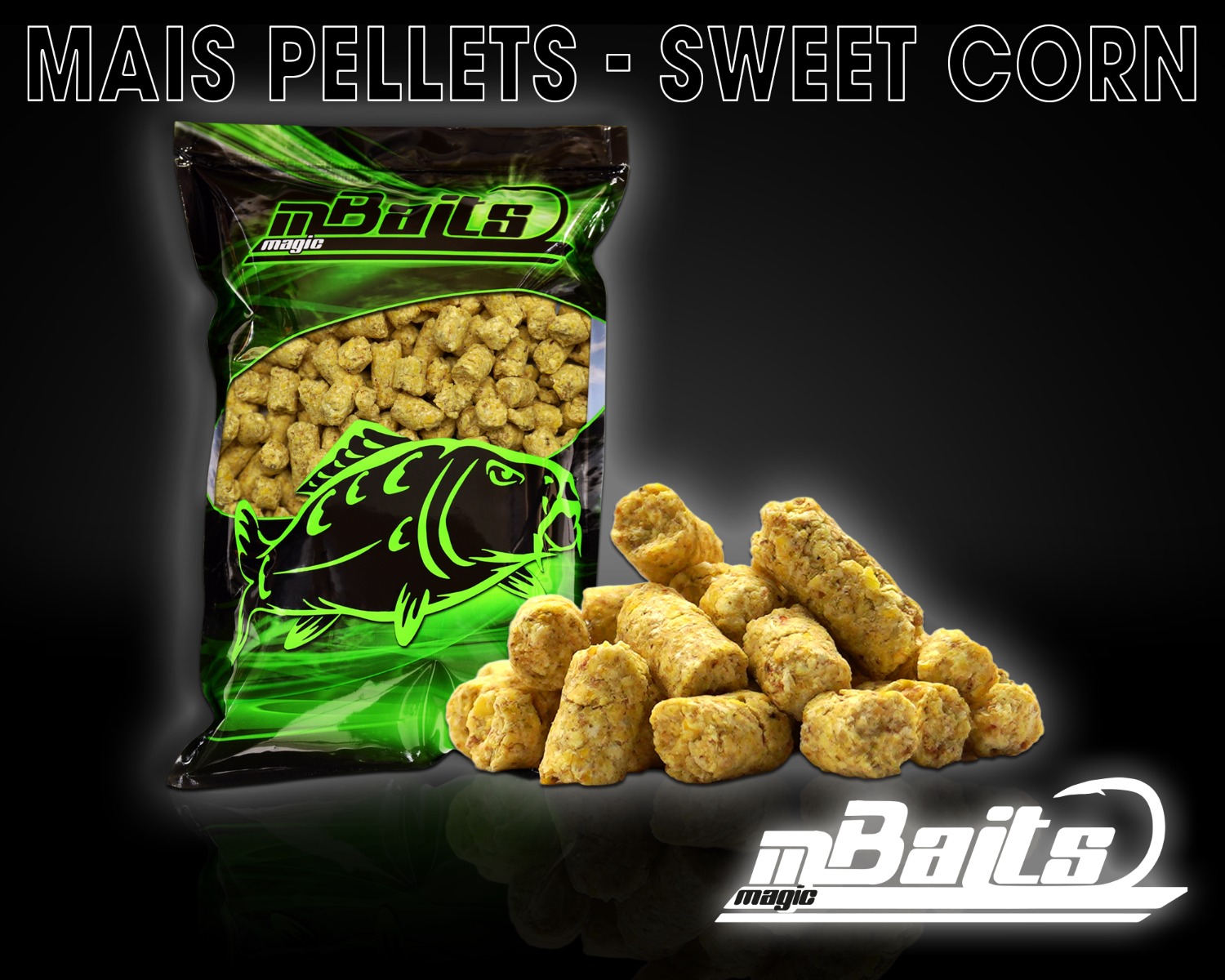 Magic Baits Maispellets 1Kg Natur Pellets 