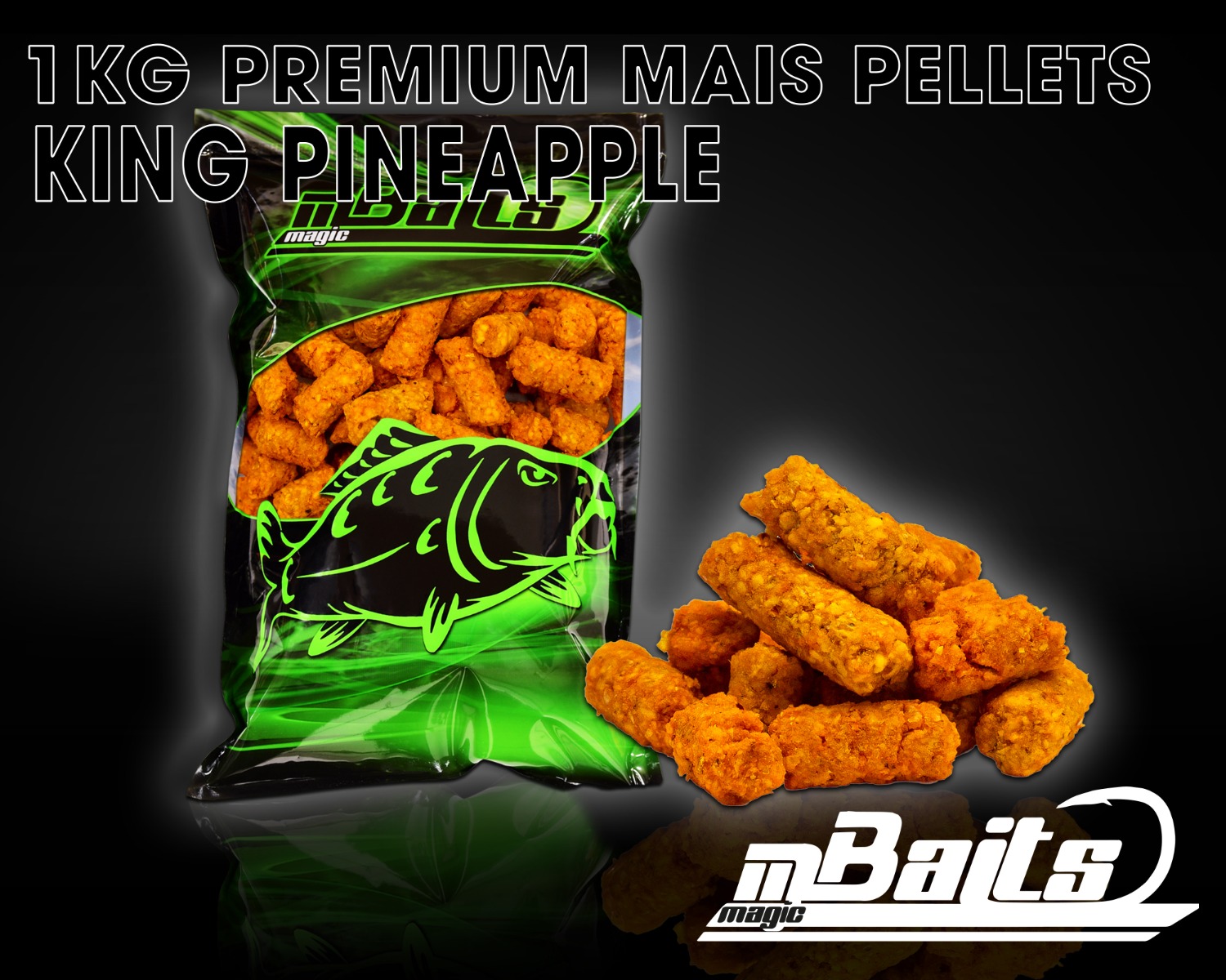 Magic Baits Premium Mais Pellets Maispellets Futterpellets Carp Pellet Karpfenköder-King Pineapple