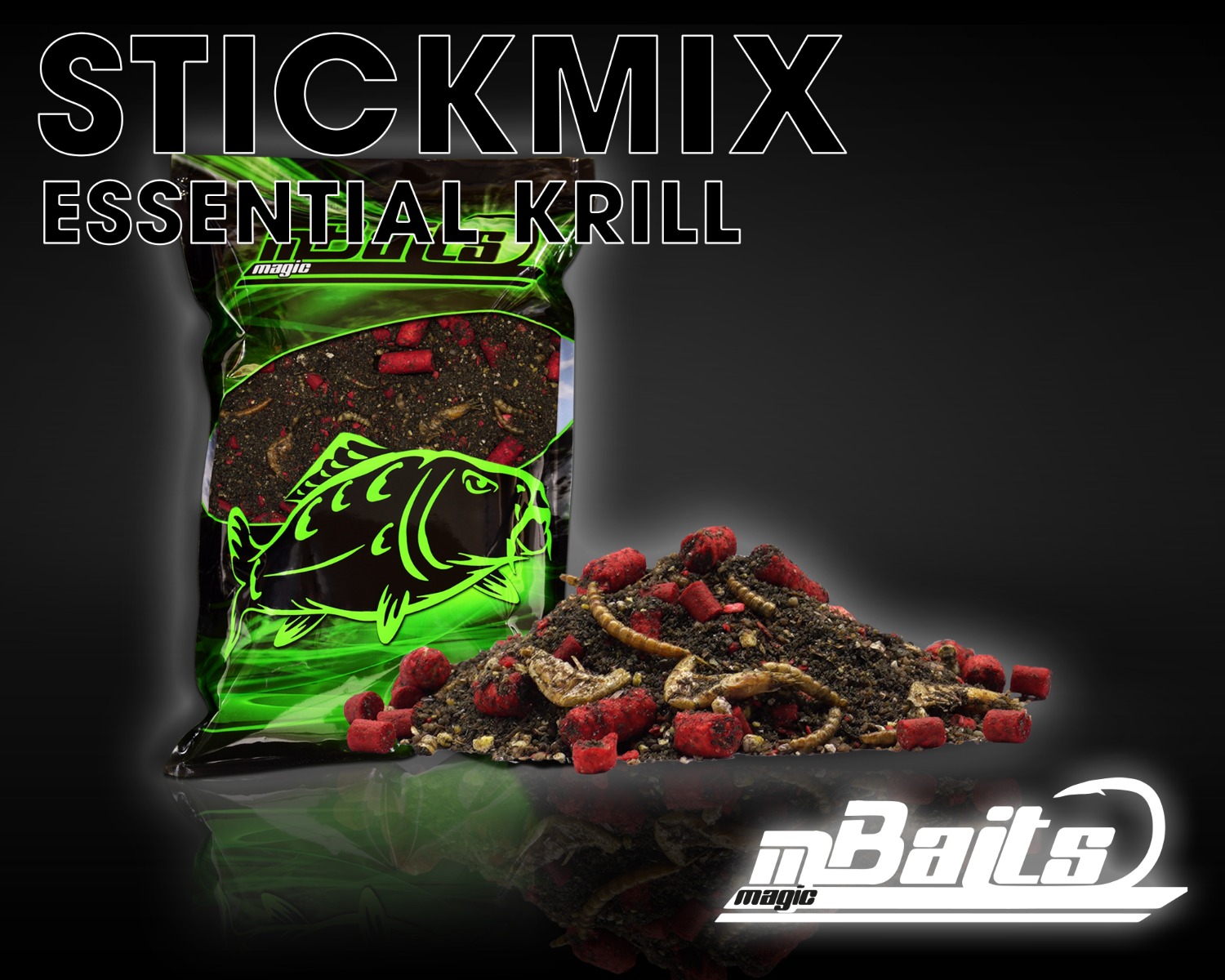 Magic Baits Premium Stick Mix Essential Krill 800g Active Groundmix