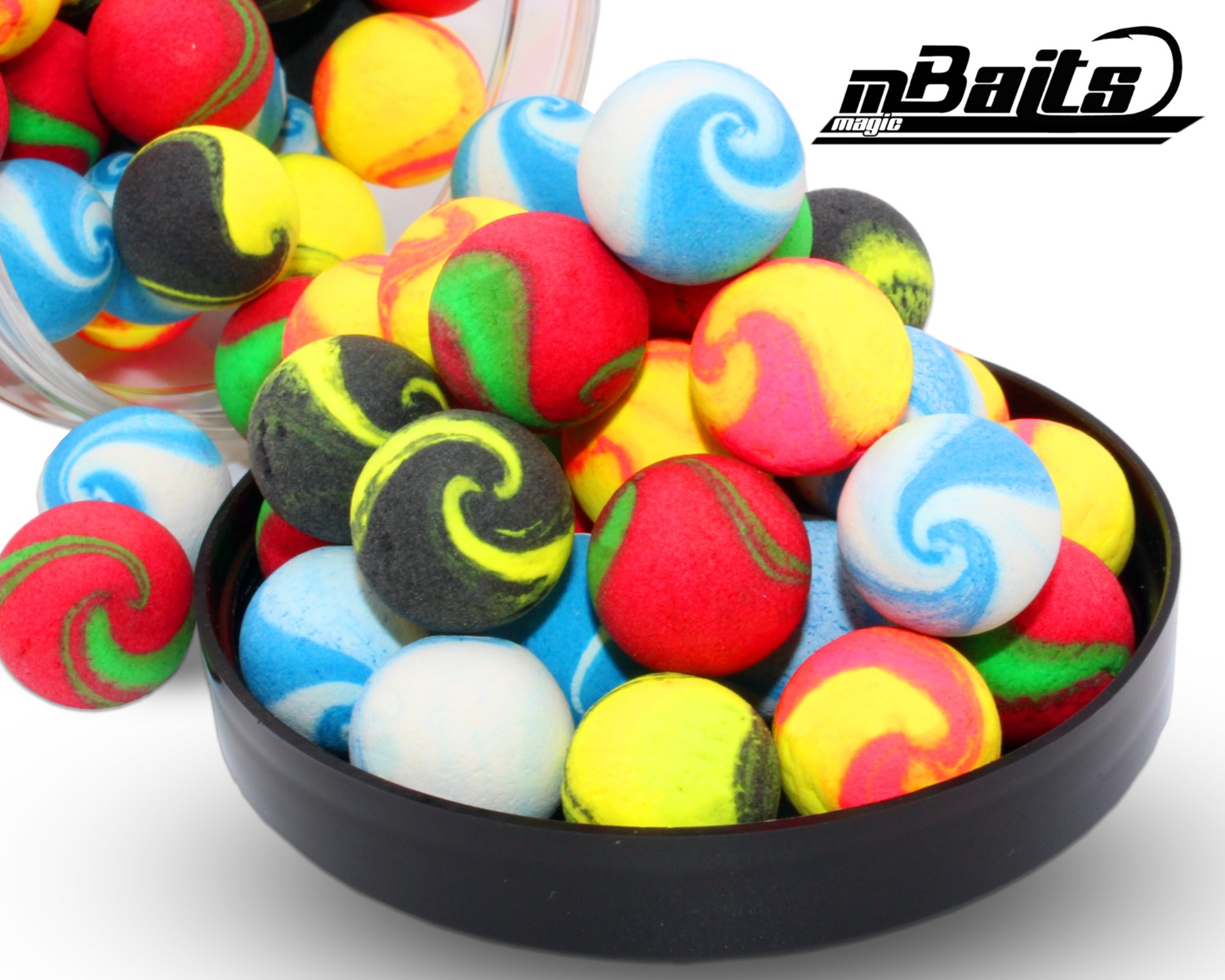 Magic Baits Twisted Fluo Pop Ups Boilies Premium Range Carp Bait Color Mix