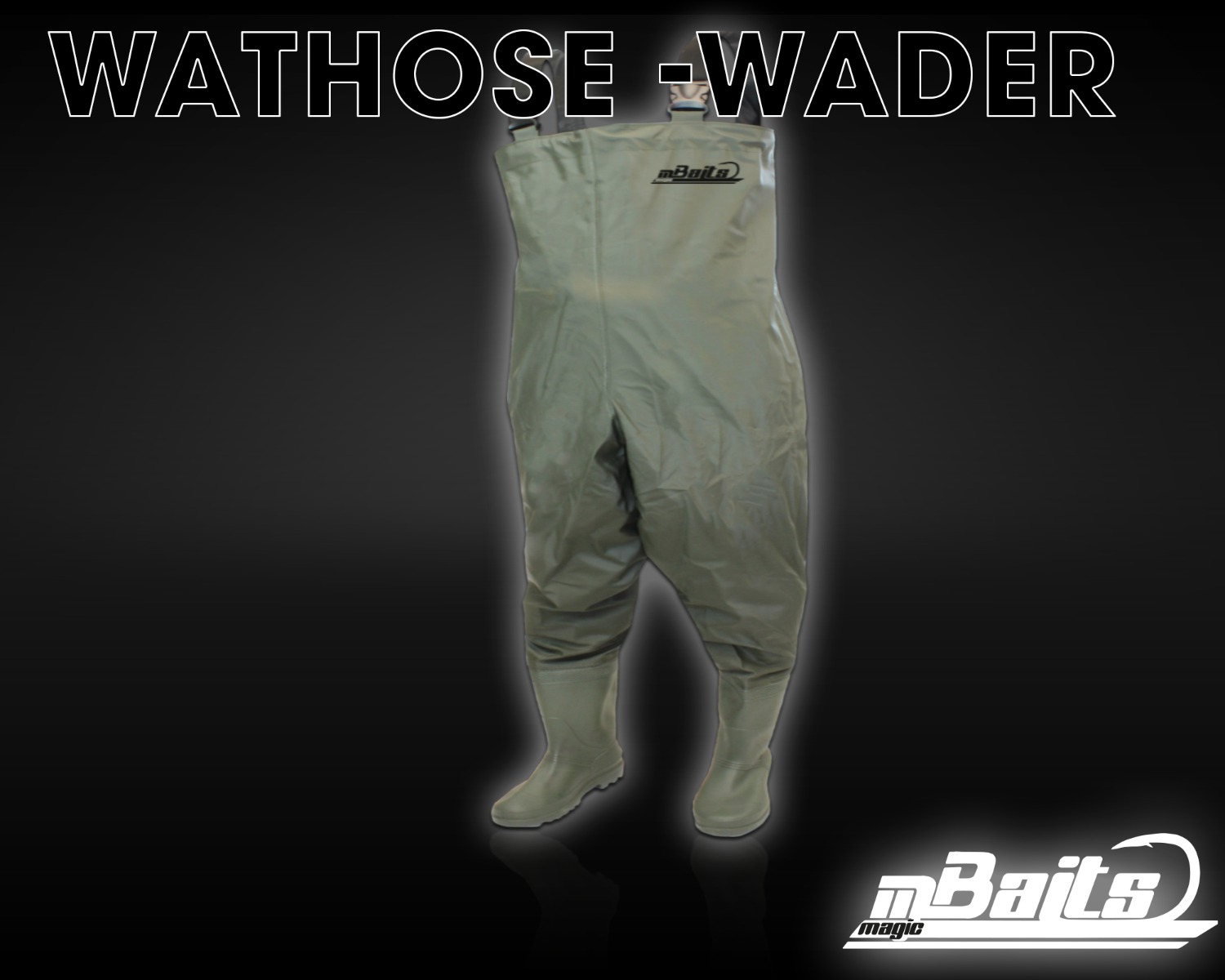 Magic Baits Wathose  Wader Watstiefel Watbekleidung PVC Nylon Wasserdicht Anglerhose 
