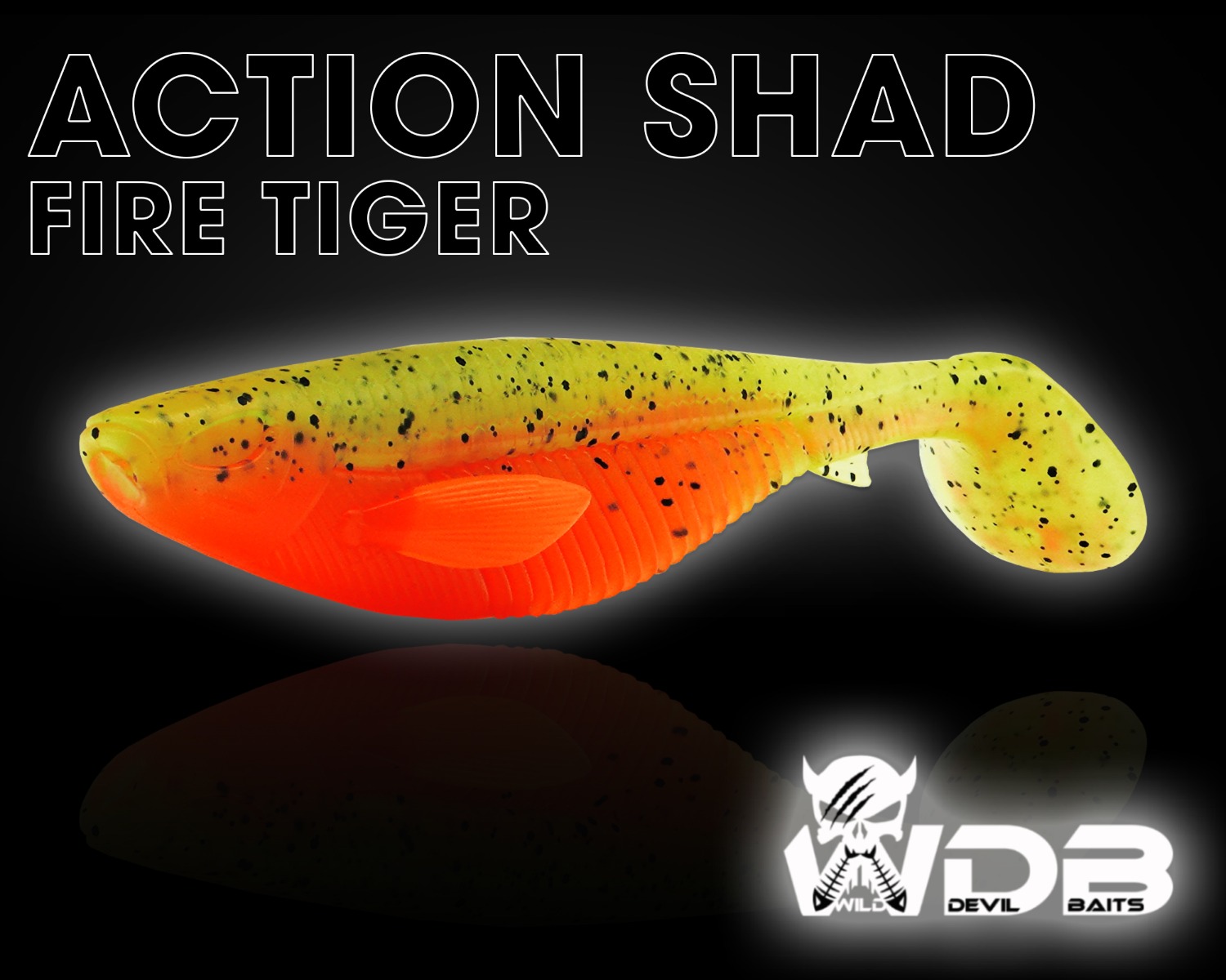 Wild Devil Baits Action Shad Gummifisch Kunstköder Softlure Gummiköder Hecht Barsch Zander Angelköder Raubfischköder
