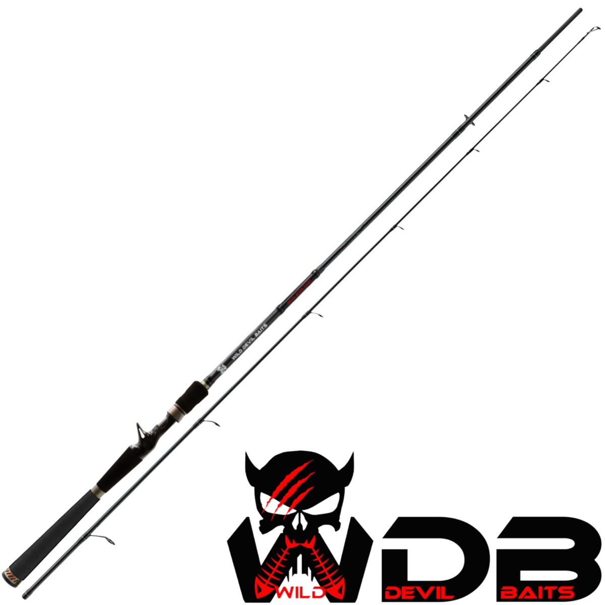 Wild Devil Baits Baitcast Combo Baitcast Rute Baitcaster Angelset Jerkbait Set 