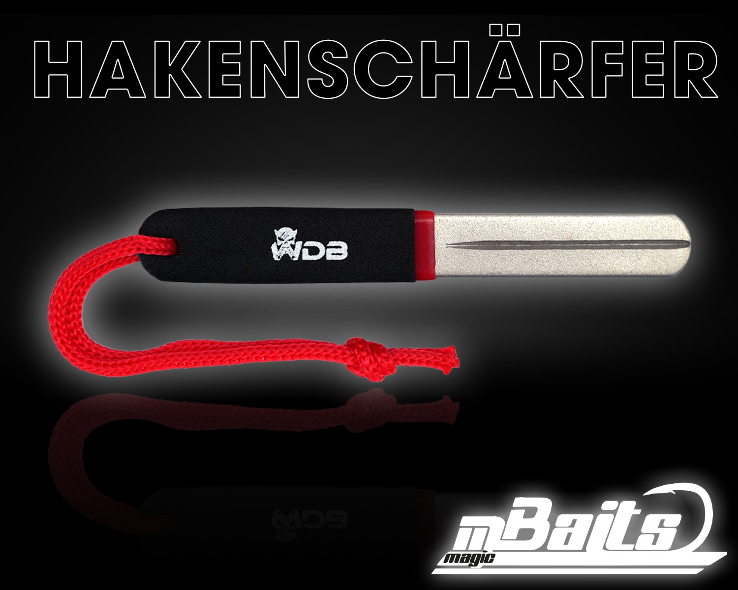 Wild Devil Baits Diamond Hook Sharpener Doppelseitiger Diamant Hakenschärfer Hakenfeile Angelhaken Schärfer 