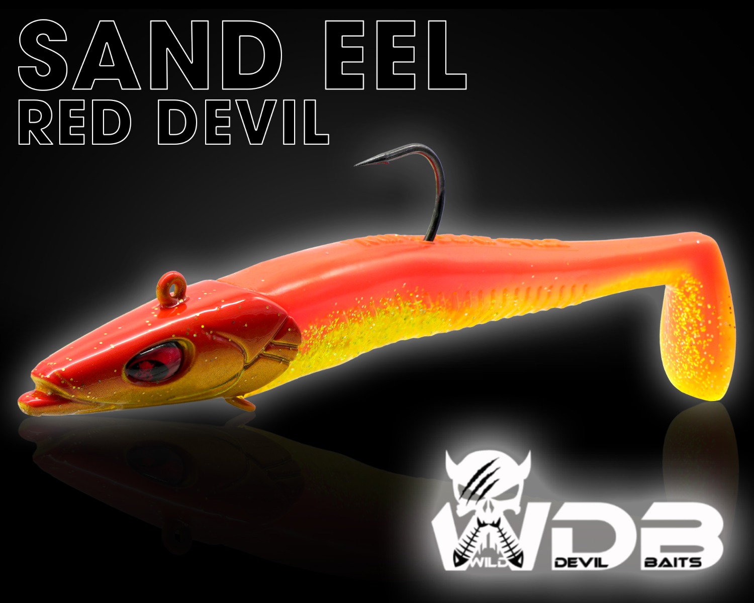 Wild Devil Baits Sand Eel Red Devil Sandaal Meeres Shad Gummifisch