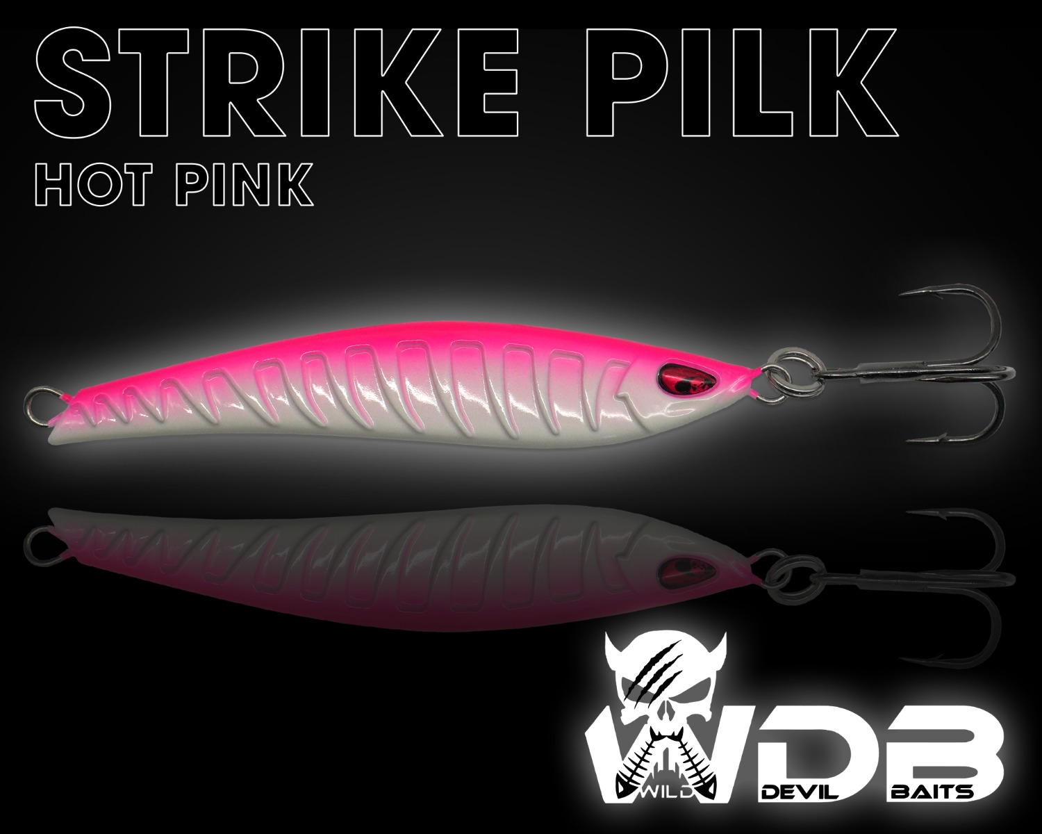 Wild Devil Baits Strike Pilk Hot Pink Pilker Meeresköder Angeln Dorsch Heilbutt Norwegen Köder Meeresangeln