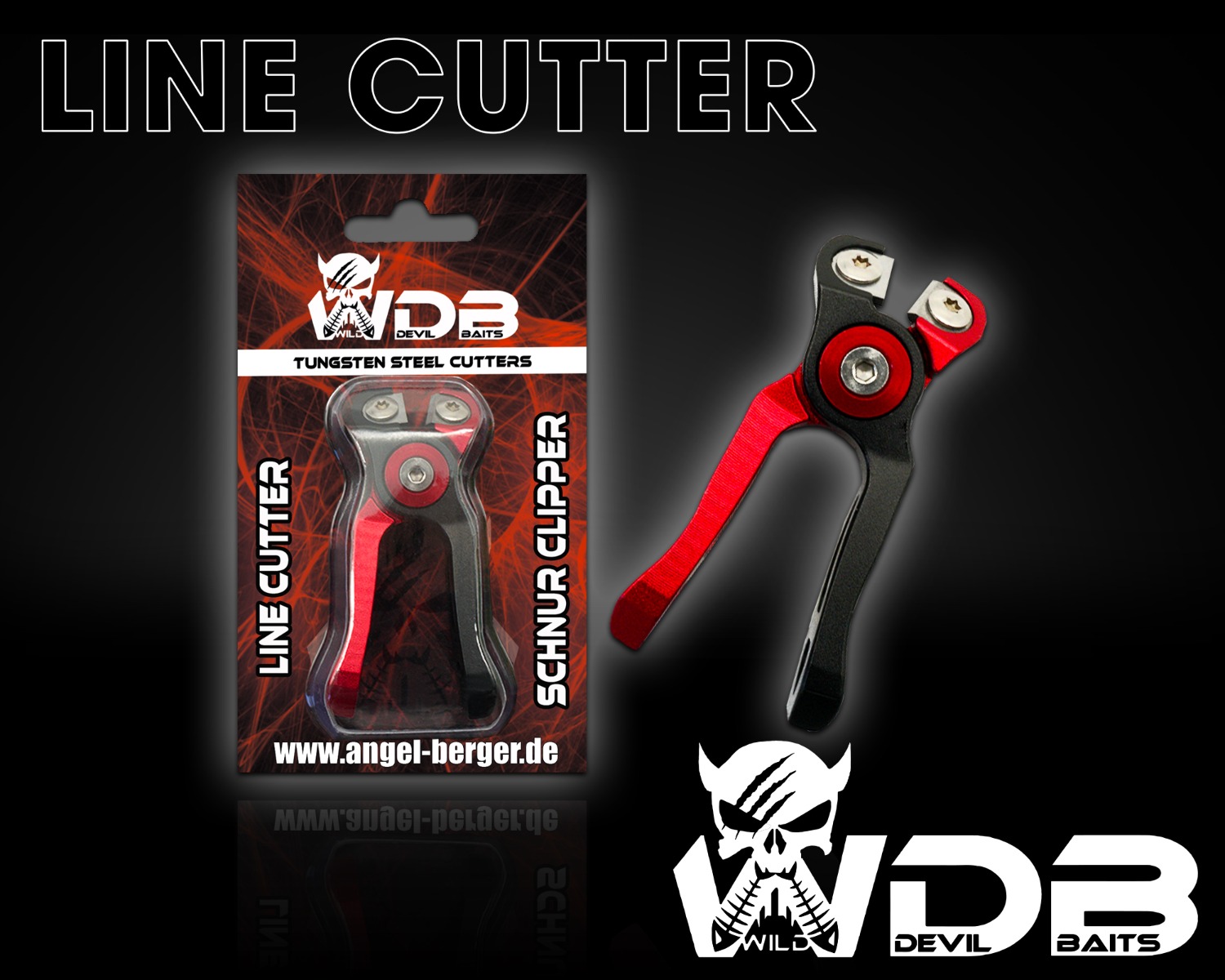 Wild Devil Baits Tungsten Steel Line Cutter Schnur Clipper Angelschnur Wolfram Cutter Angelschere  Angelschnurschneider 