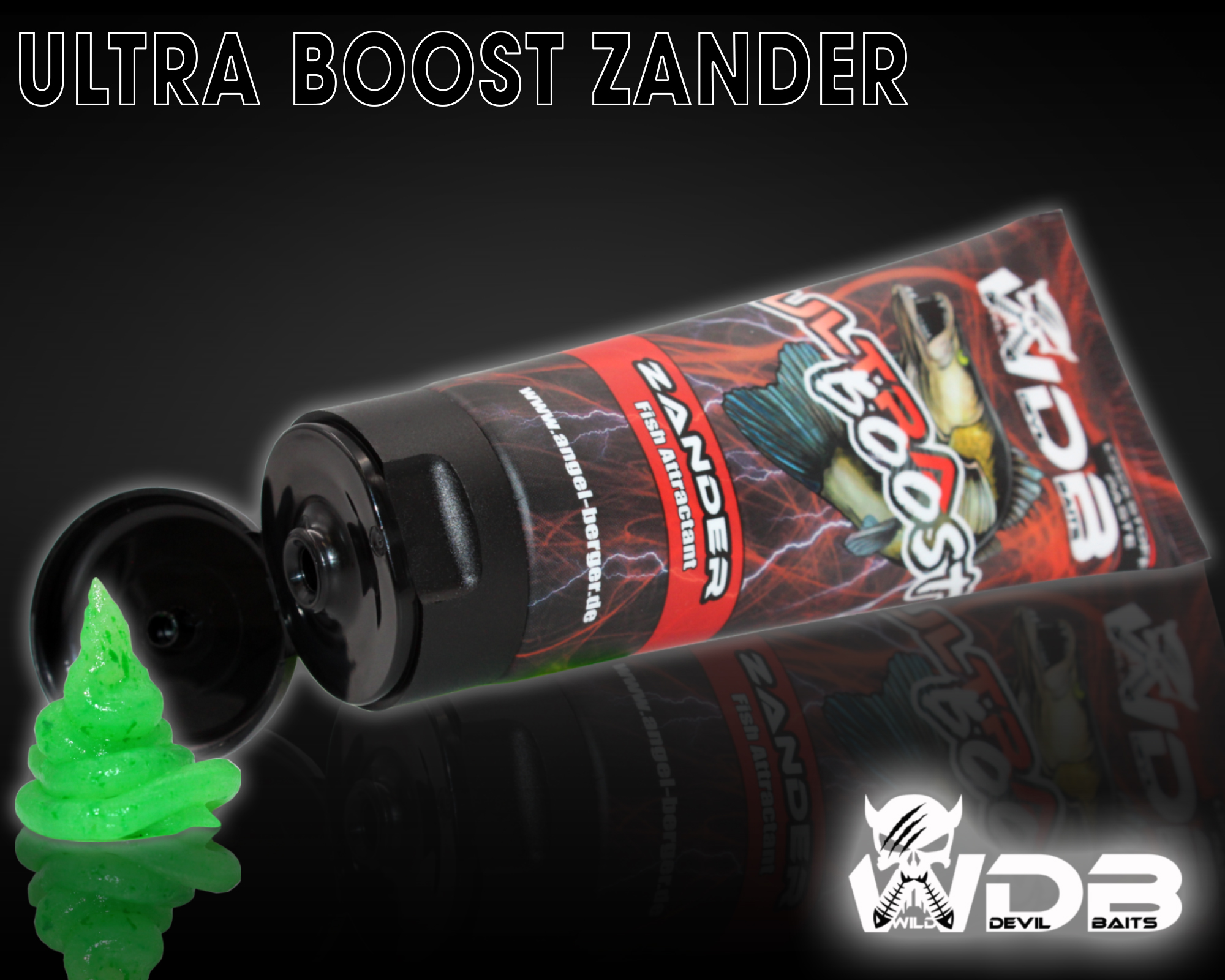 Wild Devil Baits Ultra Boost Raubfischpaste Zander Lockstoff Paste Fish Attractant Köder Paste Raubfisch Aroma