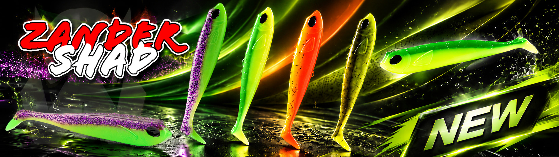  Wild Devil Baits Zander Shad Gummifisch Zanderköder - Softbait Zandergummi Gummiköder Kunstköder