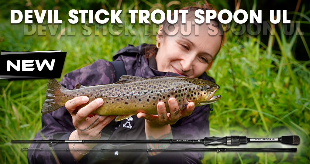 Wild Devil Baits Devil Stick Trout Spoon UL 1,90m 1-6G Ultra Light Spinnrute Solid Tip UL Angelrute Vollcarbon Spitze Barschrute Forellenrute Angelruten