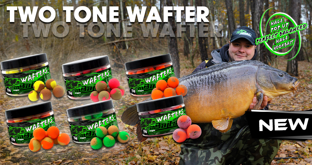 Magic Baits Two Tone Wafters Essential Krill Half Ups Half Pop Up Half Hookbait schwerelos Karpfenköder Boilie Futtermittel